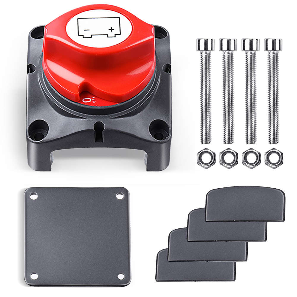 AUDEW Battery Cut Off Switch 12V-48V for Boat Marine RV Car ATV Vehicles