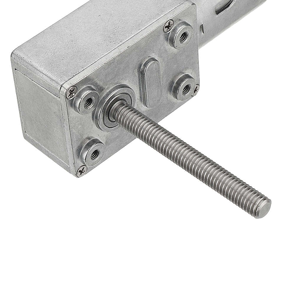 Machifit JGY370 50mm-M6 Screw Worm Gear Motor DC 12V 18/23RPM