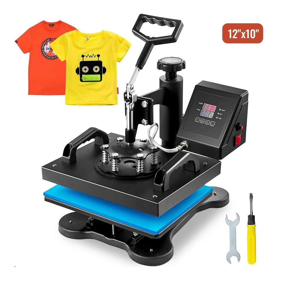 5 In1 110/220V Lcd Screen Display Heat Press Machine Heat Press T-Shirt Sublimation Printer Transfer