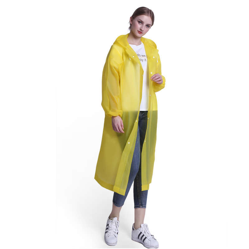Non-disposable Stylish Adult Lightweight Hooded Raincoat Breathable Tour