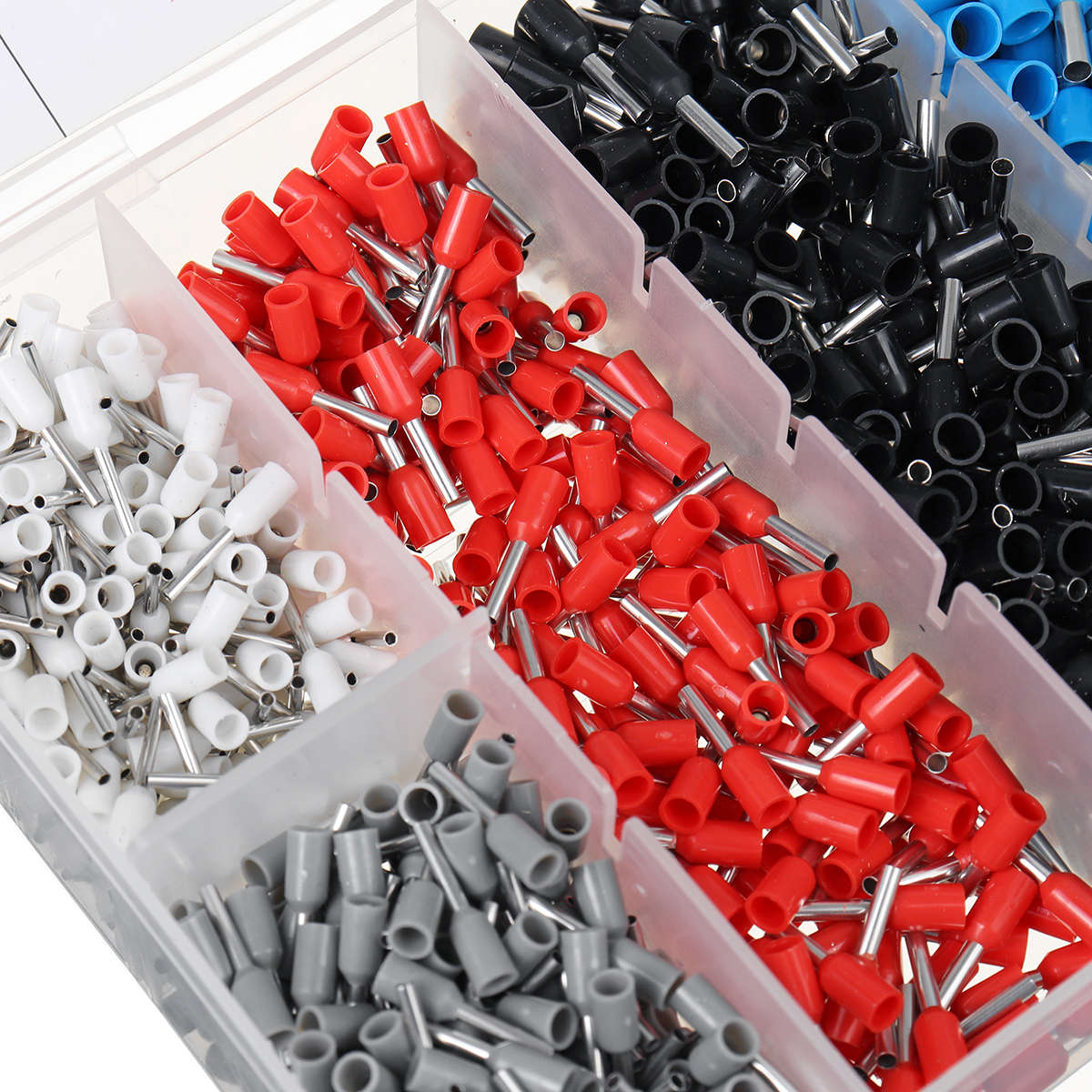 0.25-10mm Adjustable Crimper 1200PCS Wire Terminals Crimping Plier Tools Set (Type A)