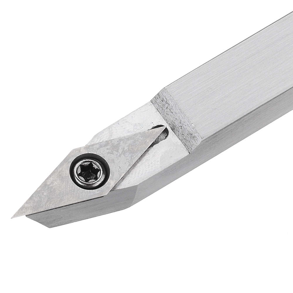 Lathe Wood Turning Tool Carbide Insert Cutter Tools Square Shank with Wood Handle Woodwork (Model D)