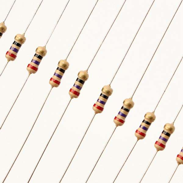 1500Pcs 1/4W 5% Carbon Film Resistor 75 Values Assorted Kit 1 ohm~10M ohm Range