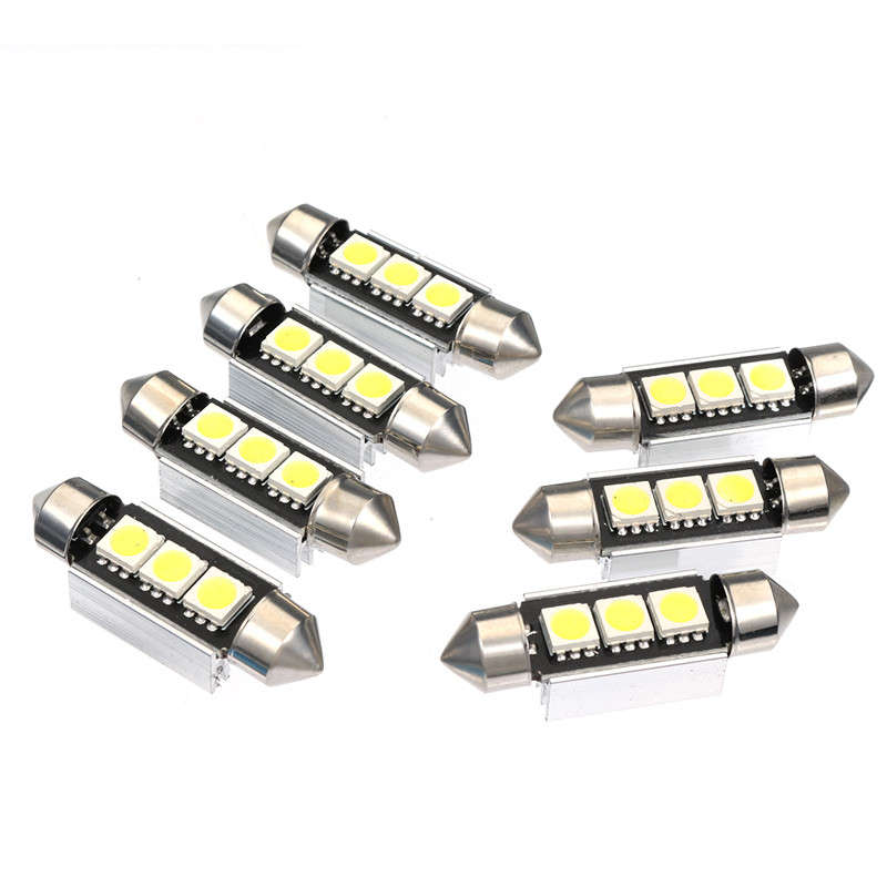 21pcs White Car LED Light Interior Dome Lights Bulbs Kit for BMW E46 Sedan
