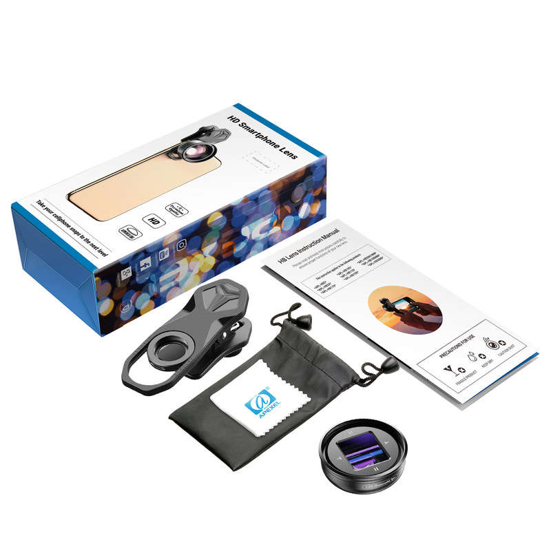 APEXEL 1.33X Anamorphic Lens Professional Phone Camera Lens 4K HD Widescreen Vlog Movie Phone Camcor