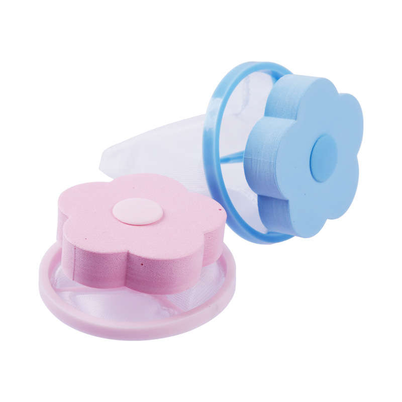 Honana Home Flower Shape Washing Machine Cleaning Accessory Lint Hair Filter Remove Tool Mesh Bag