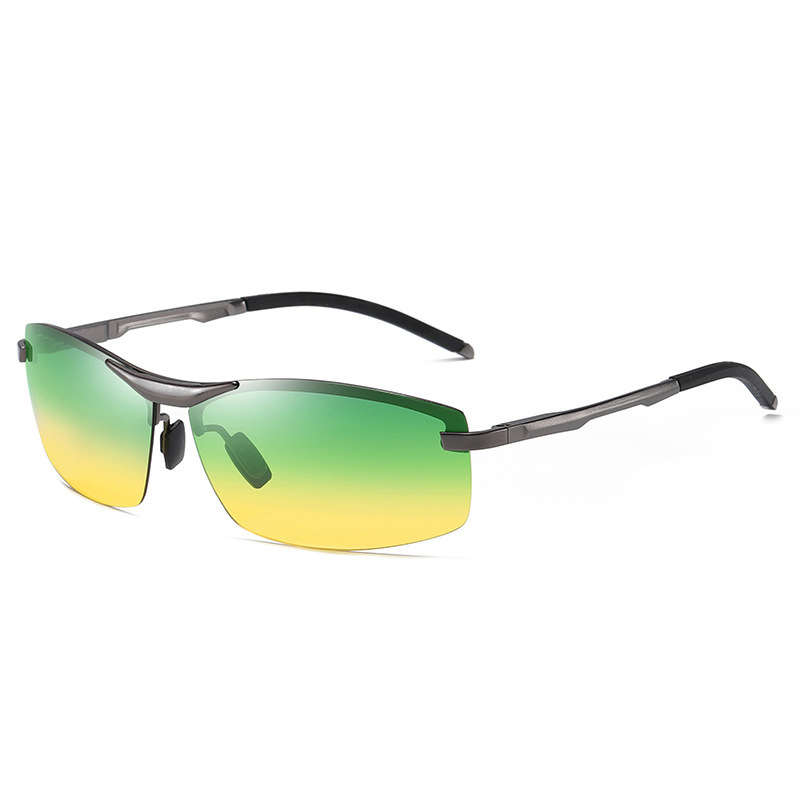 BIKIGHT UV400 Color Changing Night Vision Sunglasses Day and Night Polarized Su