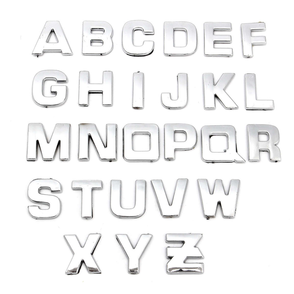 40pcs 3D DIY Metallic Alphabet&Number stickers car Emblem letter Badge Decal