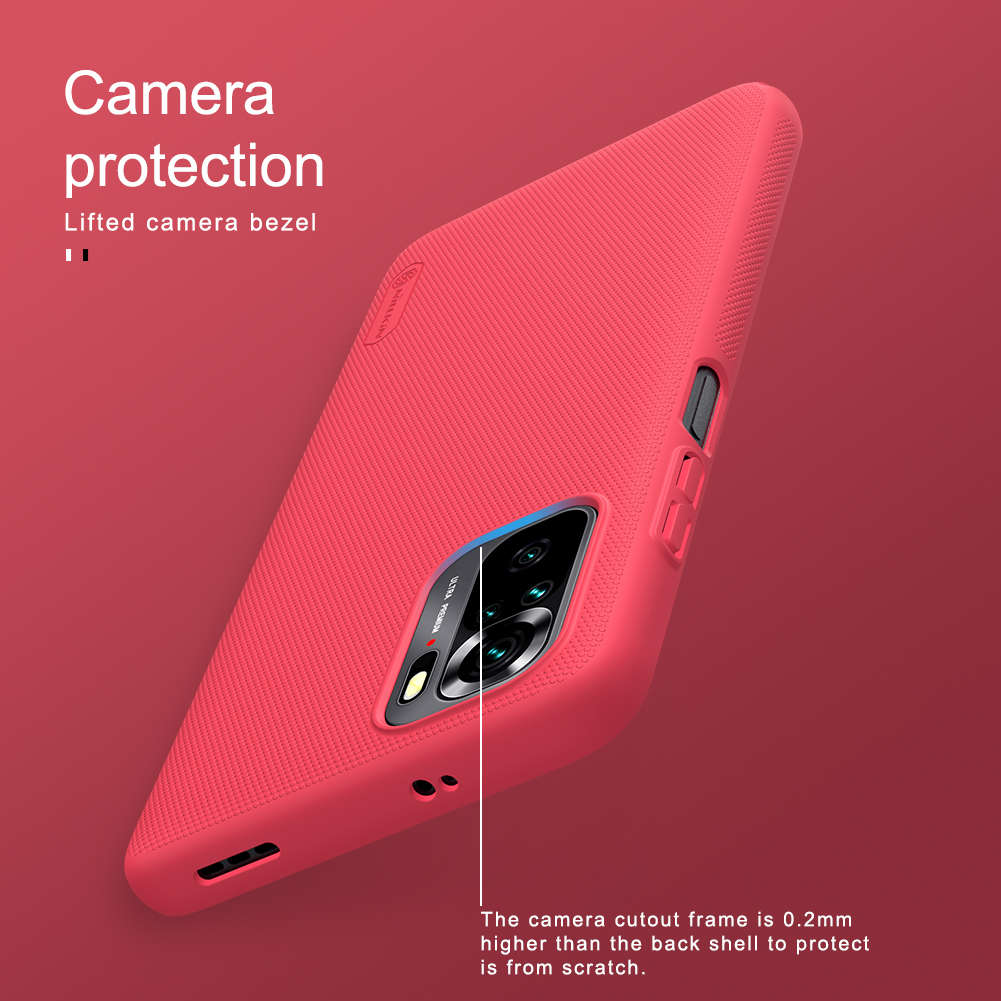 Nillkin for Xiaomi Redmi Note 10 Case Matte Anti-Fingerprint Anti-Scratch Shockproof Hard PC Protect