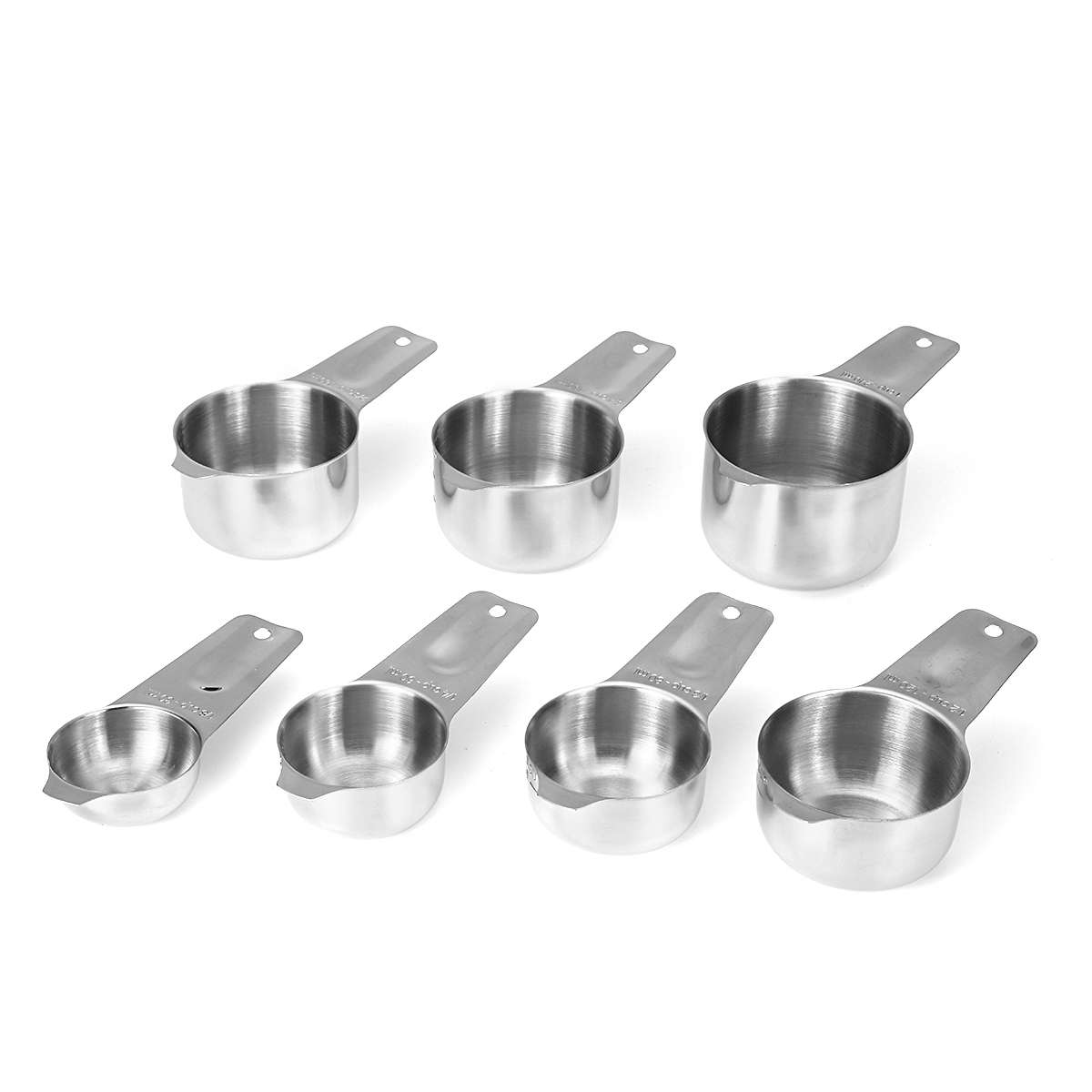 13Pcs Stainless Steel Measuring Spoons Measuring Cups Metal Measuring Scoop Tool Set For Kitchen Bak