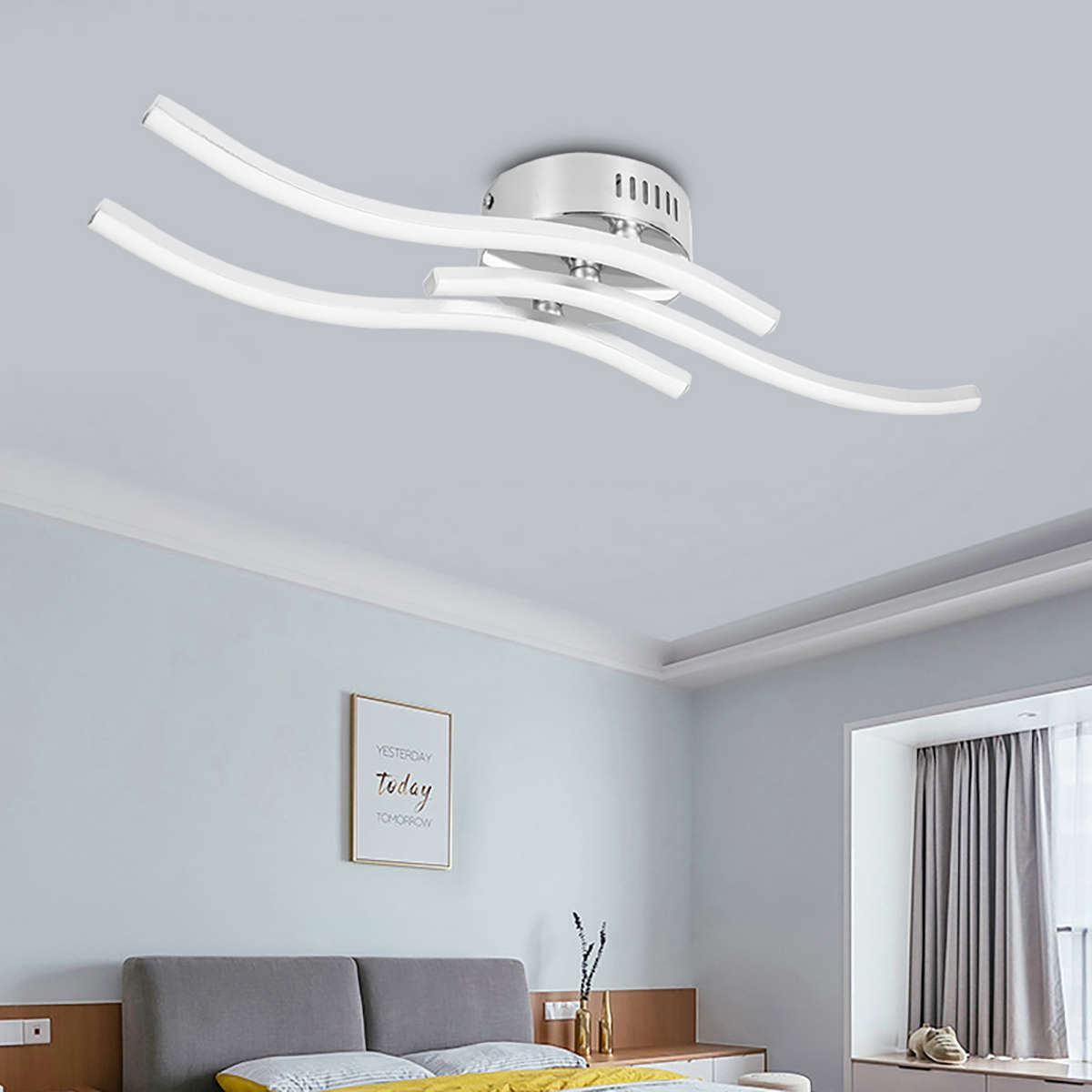 85-265V Modern Acrylic LED Ceiling Light Flush Mount Lamp Chandelier Living Room Bedroom