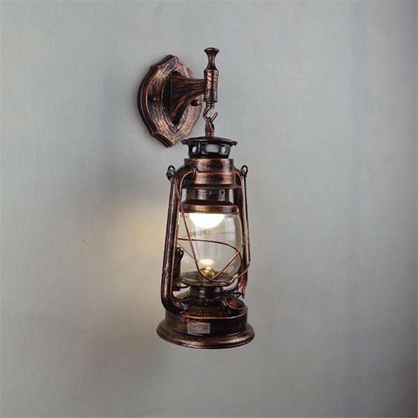 Retro Antique Vintage Exterior Lantern Wall Lamp Bar Cafe Sconce Lightin