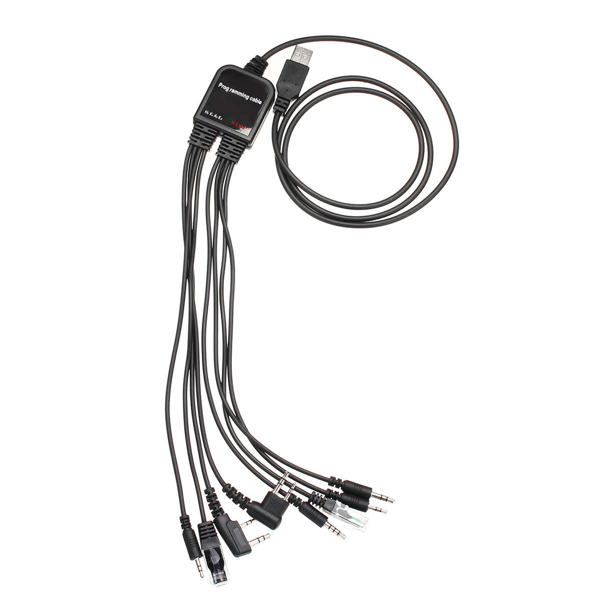 New 8 In 1 USB Programming Cable for Baofeng for Motorola for Kenwood TYT QYT Radio