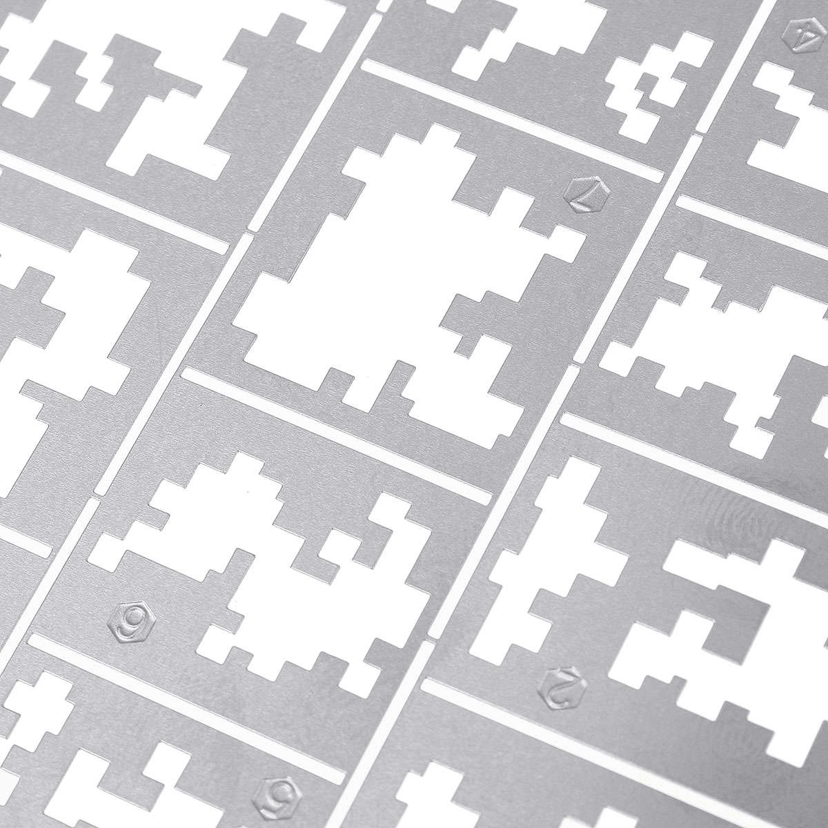 1/35 Stainless Steel AFV Digital Camo Spray Template Stenciling Leakage Spray Mould