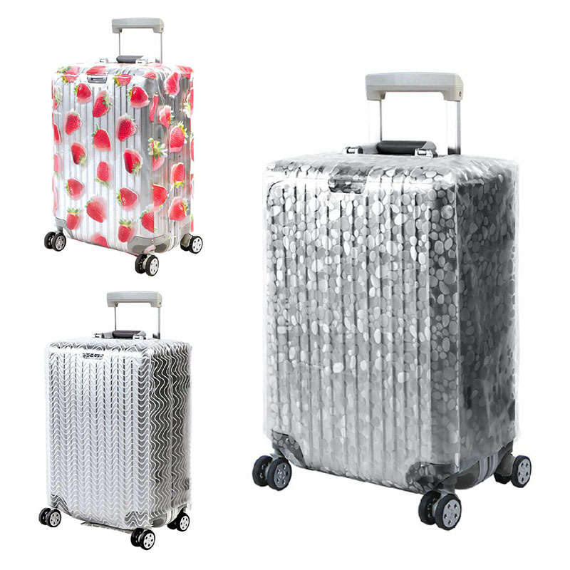New Honana PVC Transparent Clear Waterproof Luggage Cover Trolley Case Cover Durable Suitcase