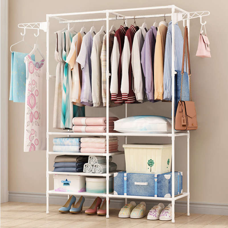 Heavy Duty Clothes Rail Rack Garment Hanging Display Stand Shoe Storage Shelf