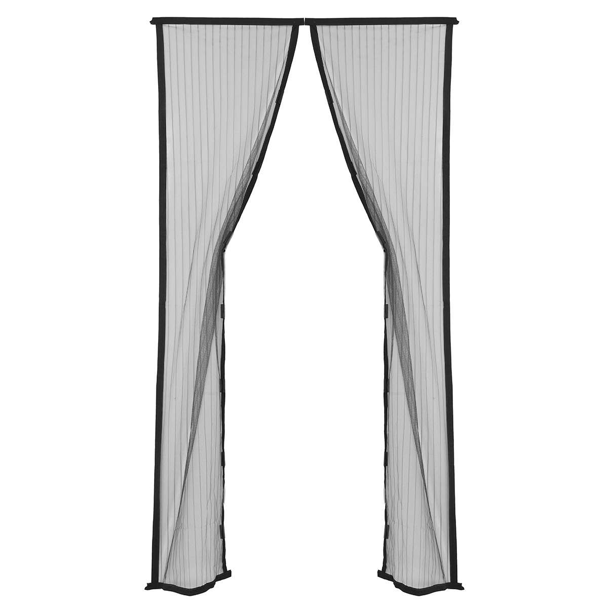 2Pcs Diy Anti Mosquito Pest Window Curtain Net Mesh Door Sheer Curtain Protector