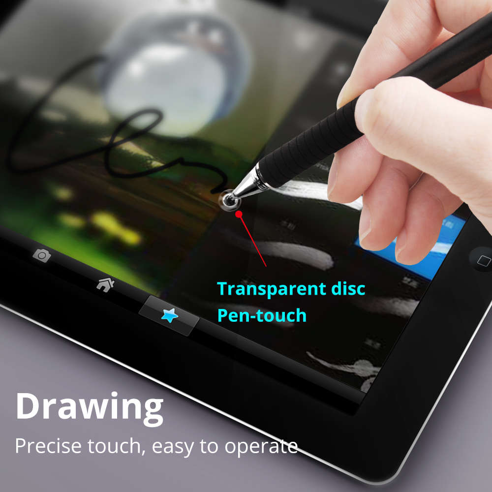 FONKEN Stylus Pen Universal 2 In 1 High Sensitive Double-Headed Capacitive Pen Touch Screen Stylus D