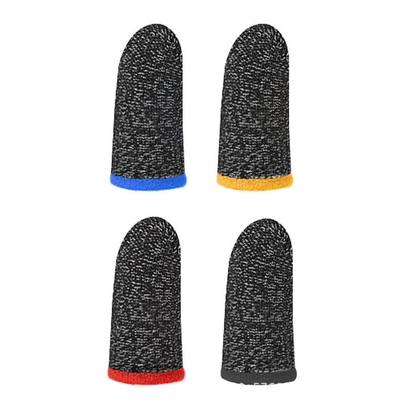 Bakeey Anti-sweat Anti-skid Finger Sleeves Touch Screen Gameing Sleeves (Number 1 Color Blue)