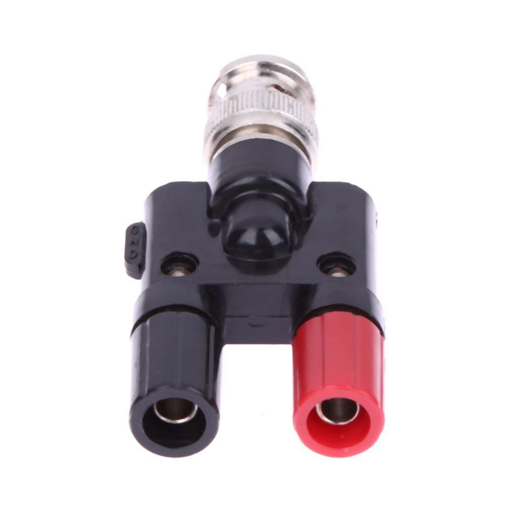 Bnc Male To Dual Binding Posts Banana Connector Plug Test Adapter