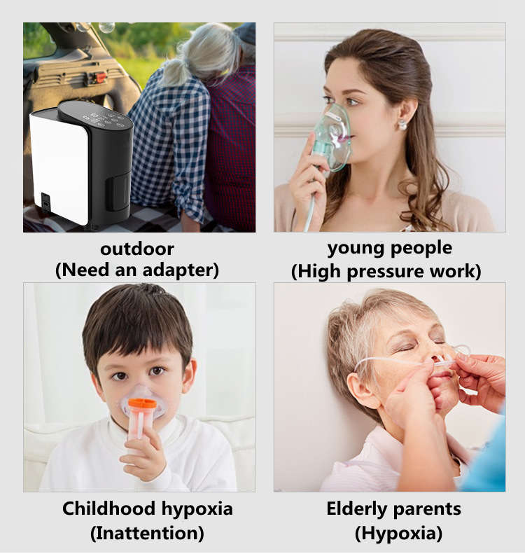 MEDRIS Oxygen Concentrator Machine Portable Humidifying Oxygen Machine Adjustable Portable Oxygen Ma