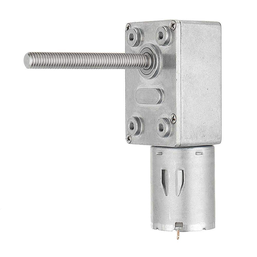 Machifit JGY370 50mm-M6 Screw Worm Gear Motor DC 12V 18/23RPM