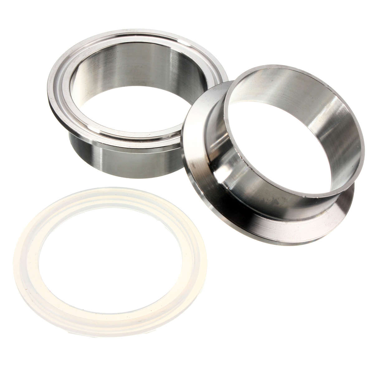 19/25/32/38/45/50mm Sanitary Pipe Weld Ferrule Set Gasket Tri Clamp OD (Size 50mm)