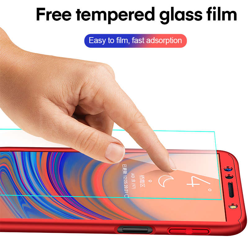New Bakeey 360 Full Body PC Front+Back Cover Protective Case With Screen Protector For Xiaomi