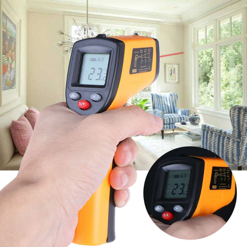 GM320 -50~380C Infrared Thermometer LCD Display Digital Thermometer Temperature Tester  Pyrometer IR