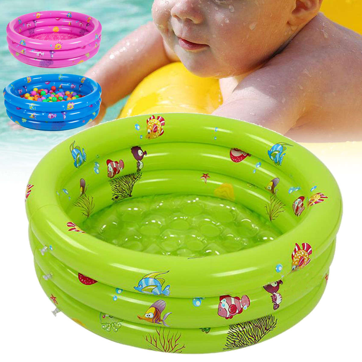 New Round Baby Kids Swimming Ocean Ball Pool Inflatable Swimming Pool Toddler Wa