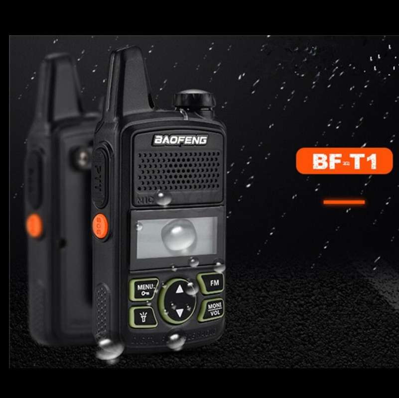 New BAOFENG T1 Car Mobile Transceiver 15W UHF 400-470mhz With 2 Pcs Portable Wal