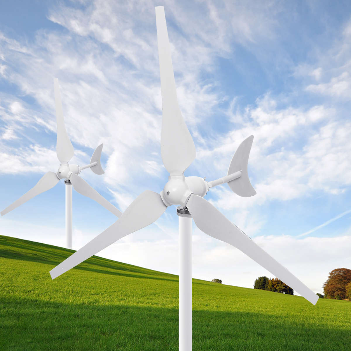 400W 3 Blades 12V/24V ZM2 Wind Turbine Power Generator Windmill High Con