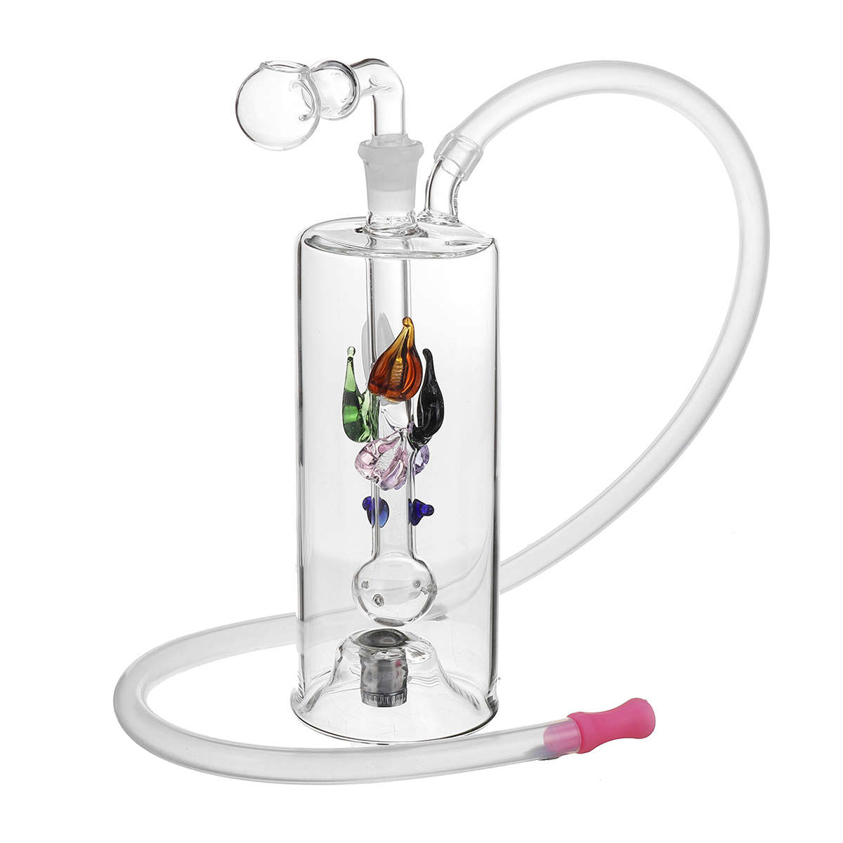 5.5 Inch LED Light Clear Tobaaco Water Glass Pipe Glass Pipes Bottle