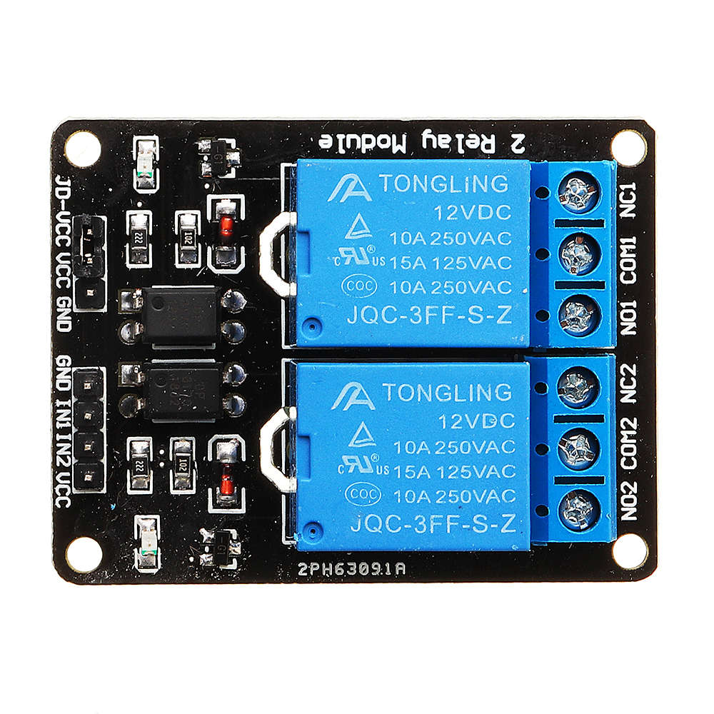 10pcs 2 Channel Relay Module 12V with Optical Coupler Protection Relay Extended Board