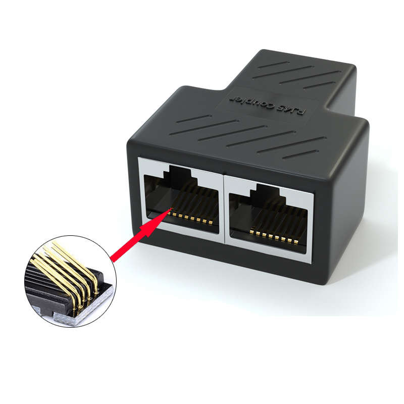RJ45 Networking Connector RJ45 1 To 2 Splitter Connector LAN Ethernet Network RJ45 Splitter Extender