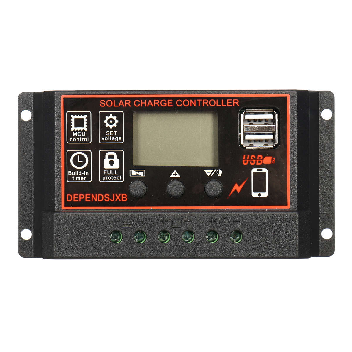 12v/24V Auto Solar Controller 10A-60A LCD Solar Charge Controller PWM Solar Panel Controller Solar P