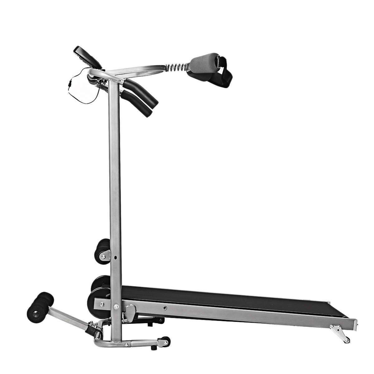 LCD Folding Treadmills Multifunctional Twisting Running Supine Massage Home Gym Fitness Exercise Equ