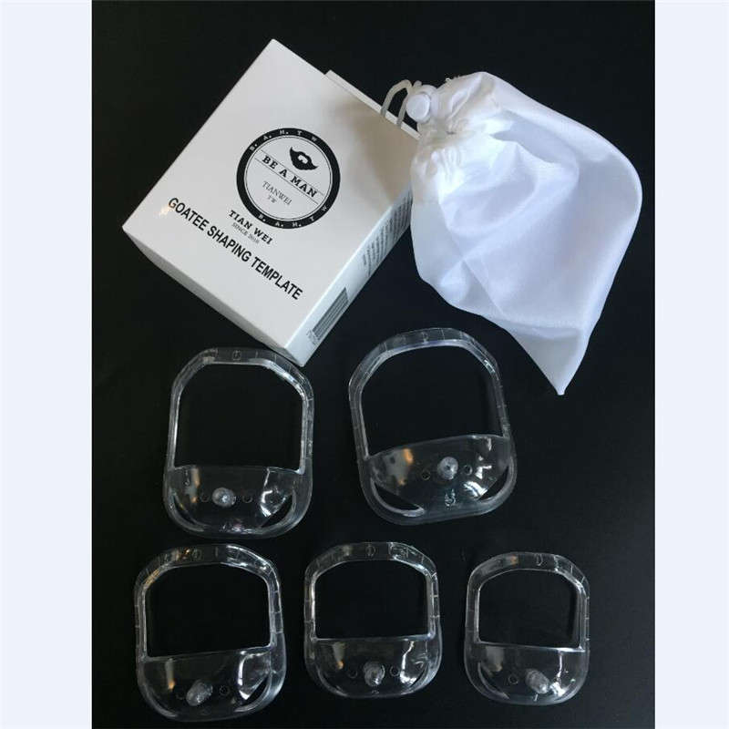 5 Pcs Beard Comb Styling Tools for Men Goatee Shaping Template Beard Shaving Face Care Model...