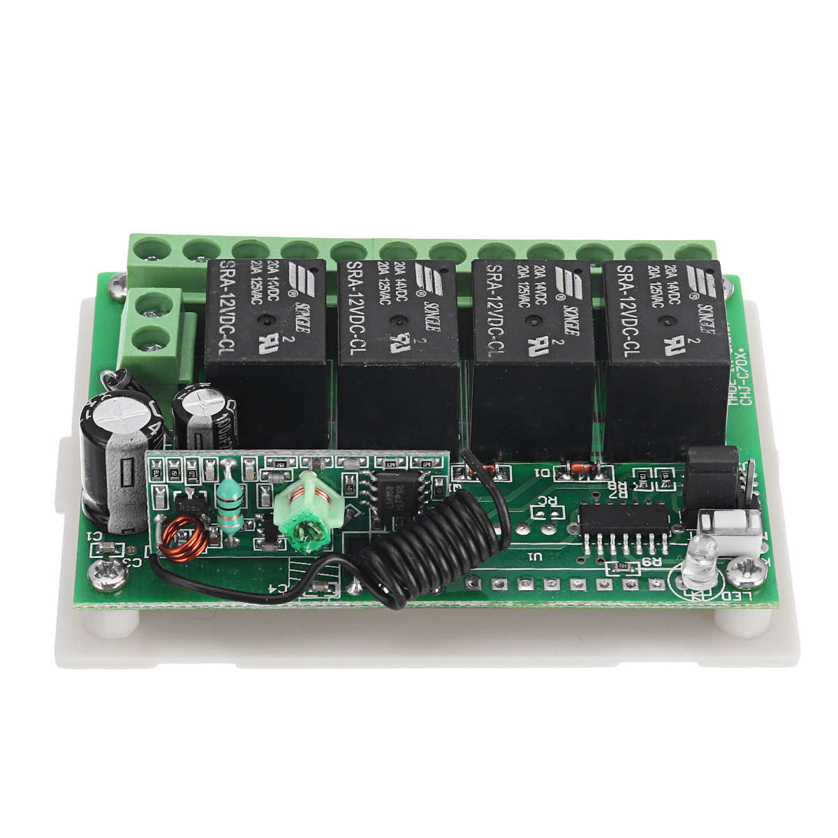 DC12V 4 Transmitter & Receiver Relay 4CH 433MHz Wireless Remote Control
