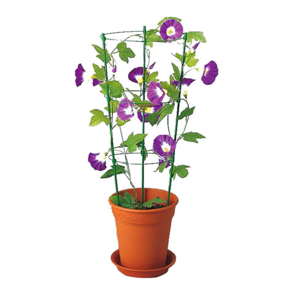 45cm Climbing Vine Rack Plastic Coated Iron Plant Support Frame Garden Balcony Plant Flower Trellis