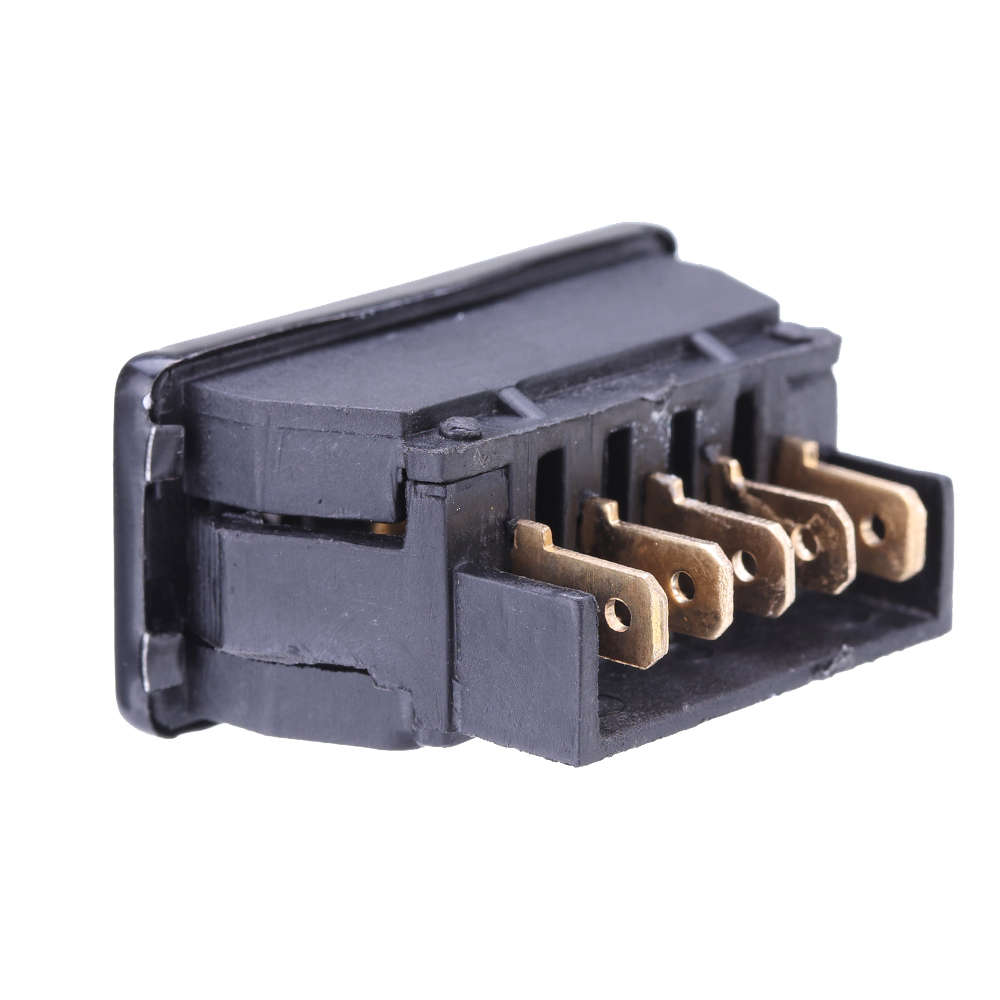 Universal Dpdt Car Power Window Rocker Switch 5 Pins Dc 12V 20A Black Plastic