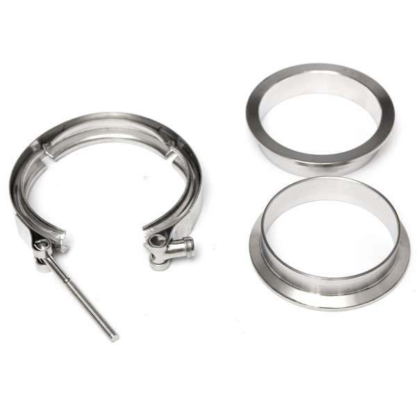 3 Inch Exhaust V-Band Clamps with Flange Down Pipe Intercooler Stainless Univers