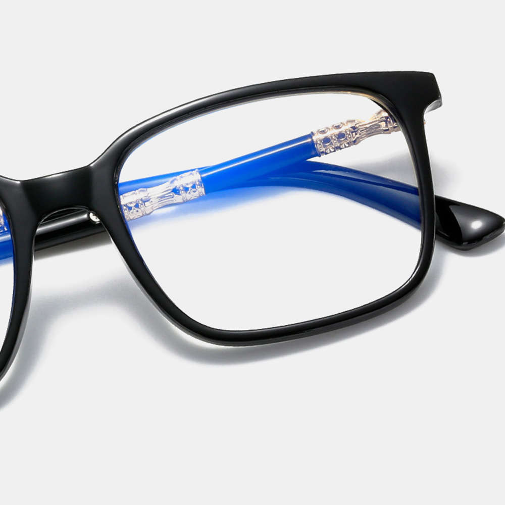 Unisex Retro Full Frame Square Frame Anti-blue Reading Glasses Presbyopia Glasses