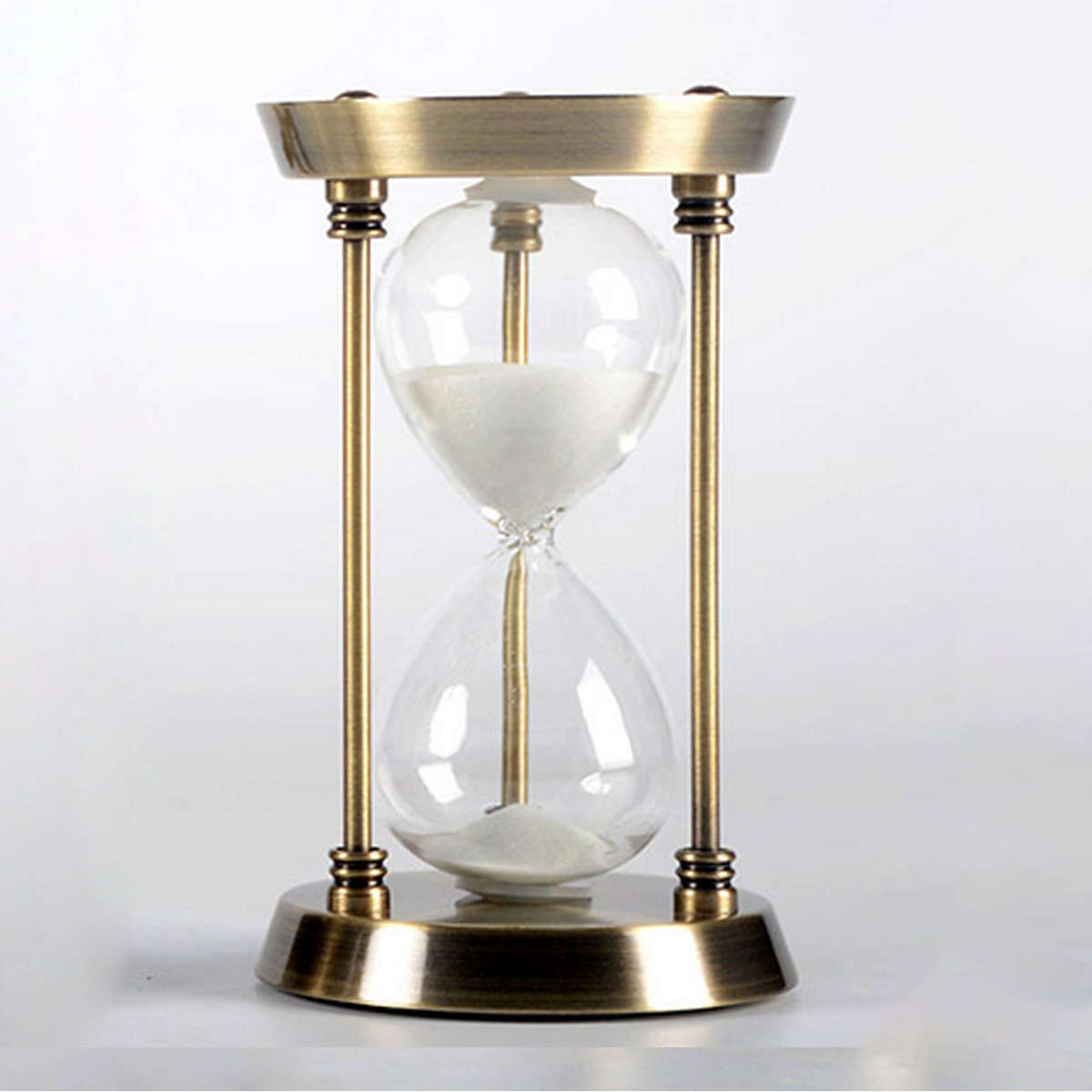 Metal Hourglass Timer Decoration Creative Birthday Business Gift Gold