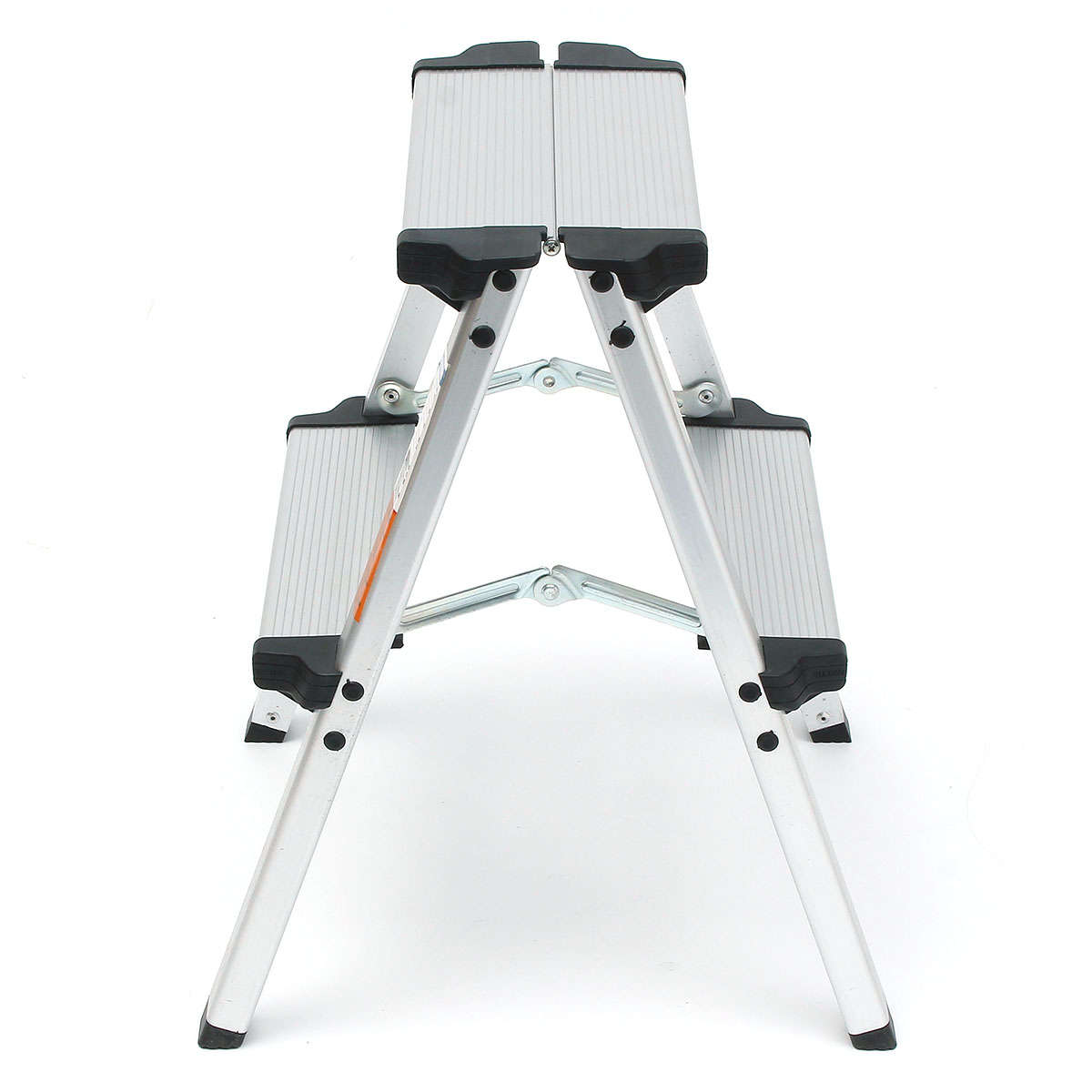 New 150KG Maximum Load 2 Step Stool Folding Ladder Anti Slip Safety Aluminium Ladder
