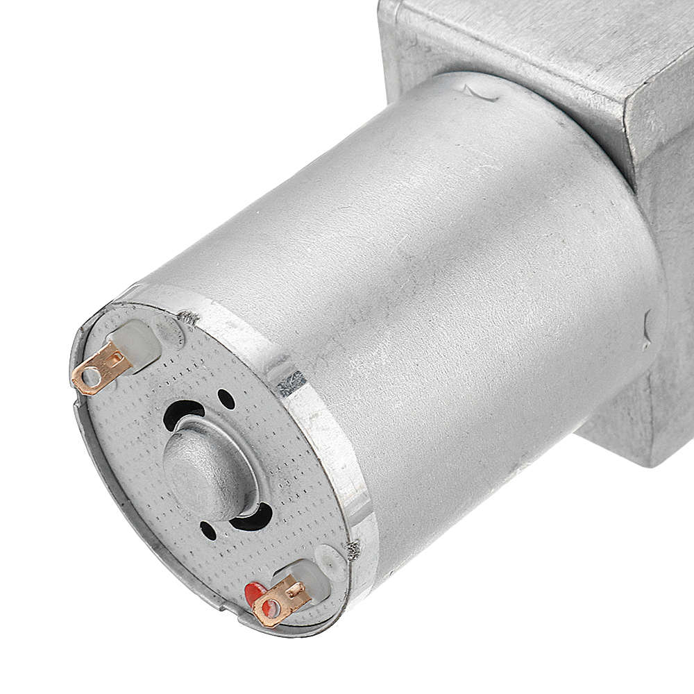 Machifit JGY-370 DC 6/12/24V 150RPM Double Shaft Worm Gear Motor Self-locking Reductio (Voltage 12V)