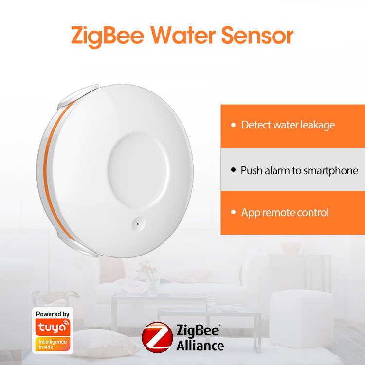 NEO Tuya ZigBee Smart Water Leakage Sensor Water Leak Alarm Detector For Securi