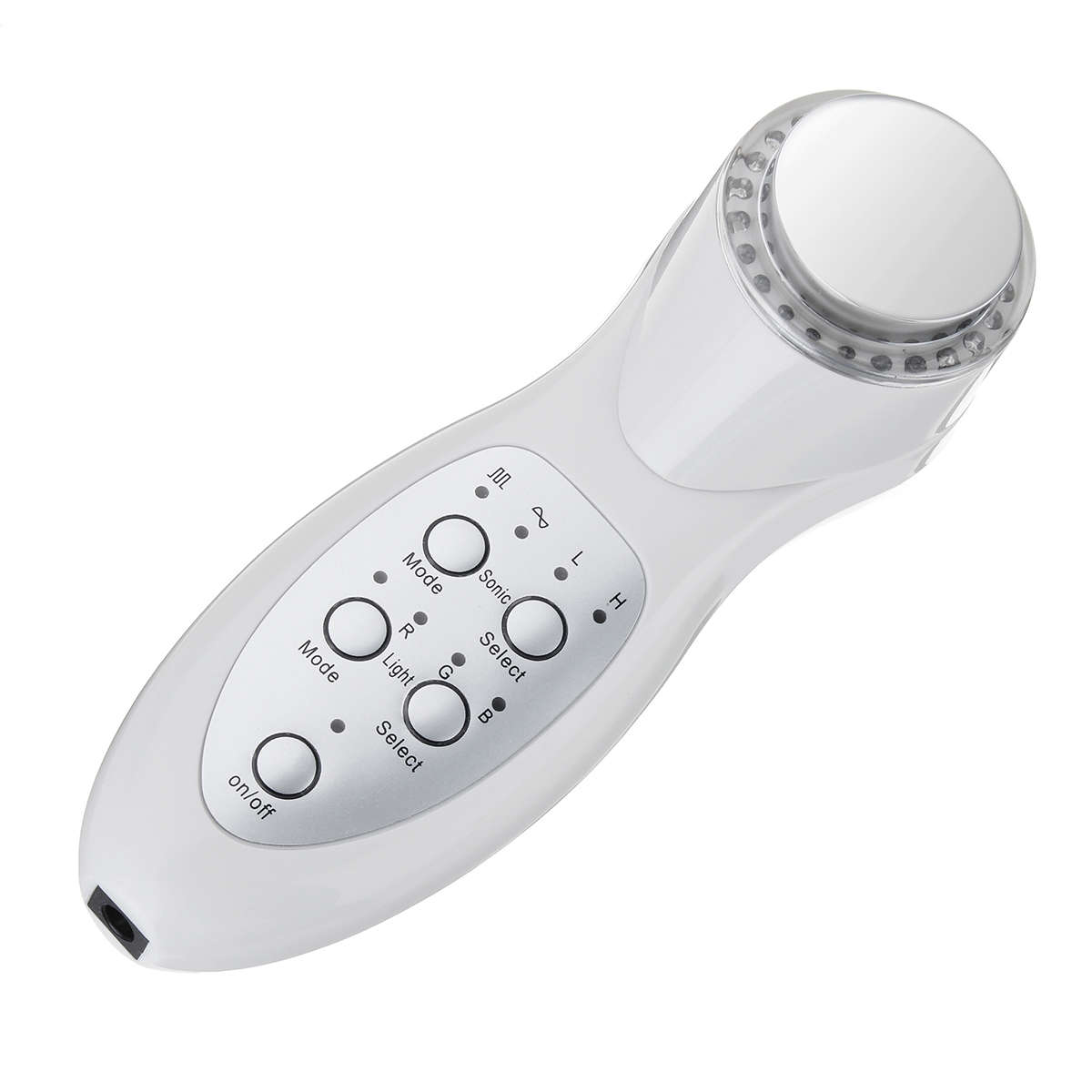 7 Mode RGB Color LED Light Photon Ultrasonic Facial Beauty Face Lift Massager Machine