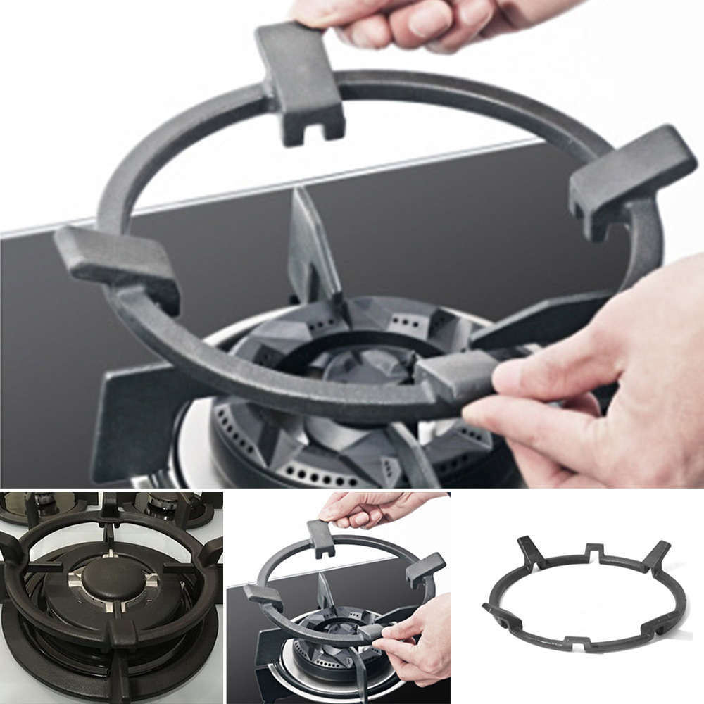 Universal Cast Iron Wok Support/Stand for Burners Fits 99% Gas Hobs and Cookers Kitchen Storage Rack