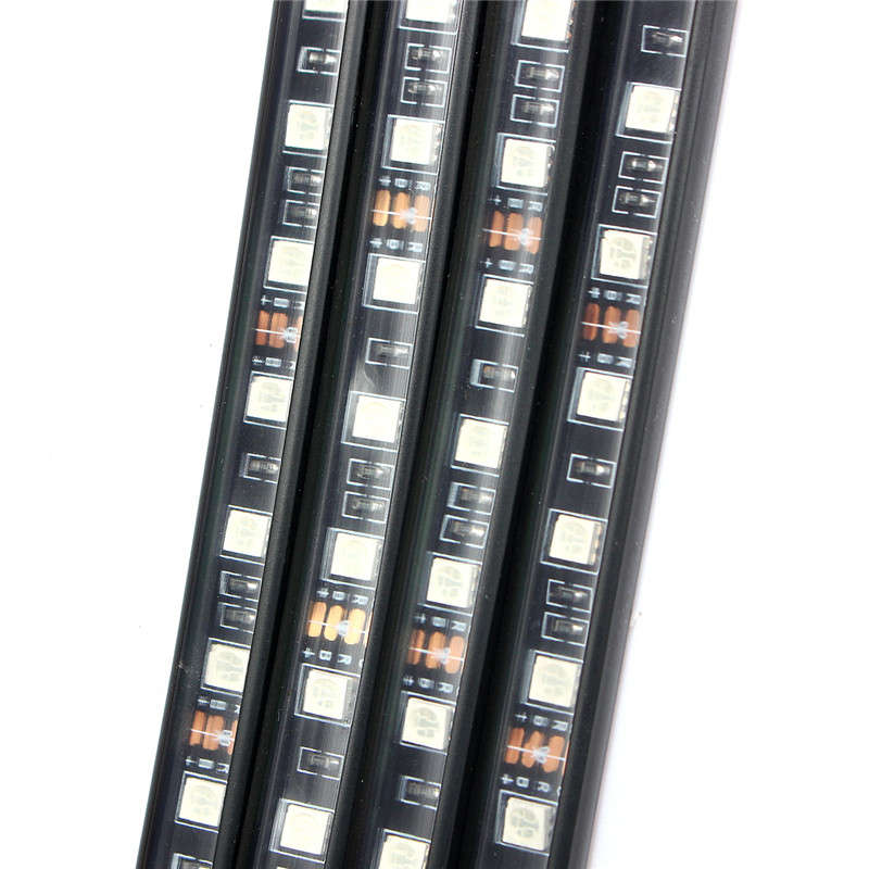 4pcs Waterproof RGB Car LED Decoration Lights Strip Underglow Neon